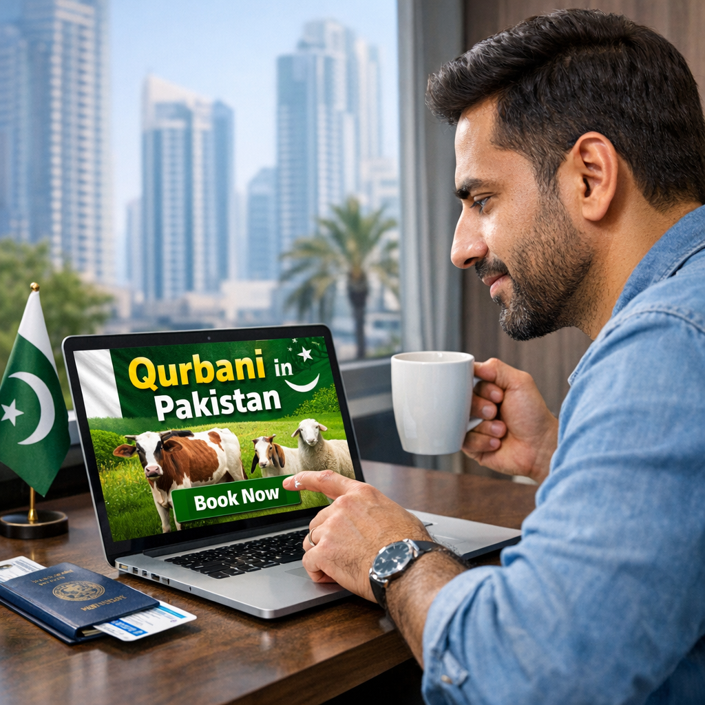 Book Qurbani Online from Abroad – Hassle-Free Delivery & Charity Options