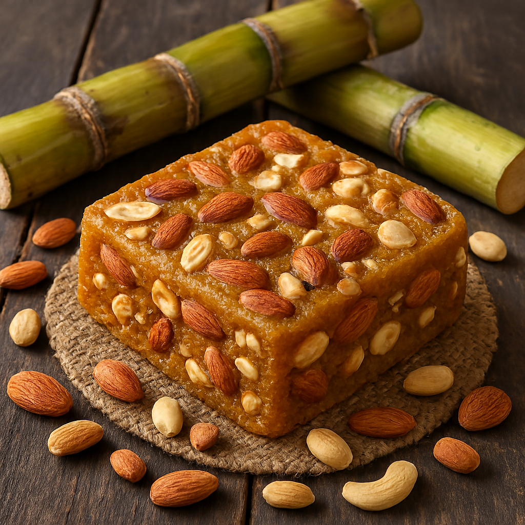 Desi Gur With Nuts image